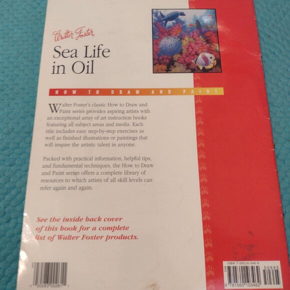 Vintage art book - Sea Life in Oil - How to draw and paint, Walter Foster - Picture 3 of 3